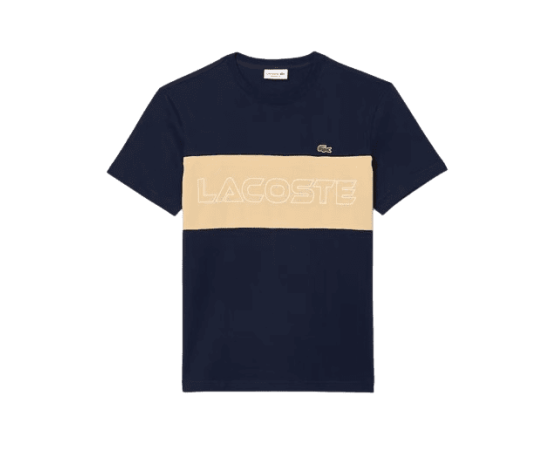 lacitesport.com - Lacoste Color-Block T-shirt homme, Couleur: Bleu, Taille: 4
