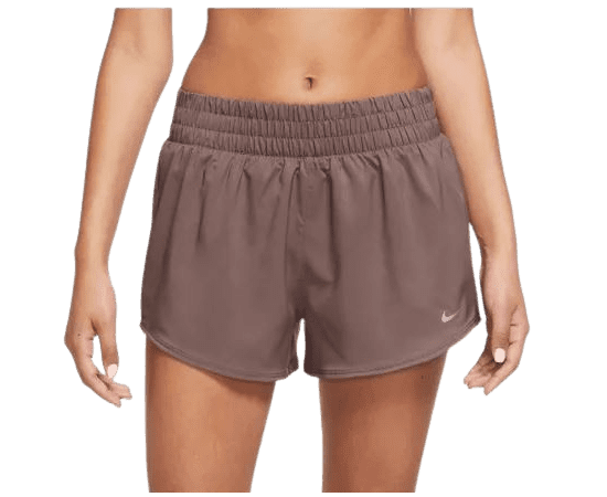 lacitesport.com - Nike One Short Taille Ultra Haute avec sous short intégré Femme, Couleur: Marron, Taille: L