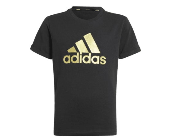 lacitesport.com - Adidas Brand Love Gold T-shirt Enfant, Couleur: Noir, Taille: 13/14 ans