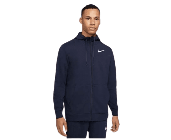 lacitesport.com - Nike Dri-Fit Sweat à capuche zippé Homme, Couleur: Bleu, Taille: L