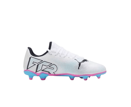 lacitesport.com - Puma Future 7 Play FG/AG Chaussures de foot Enfant, Couleur: Blanc, Taille: 29,5