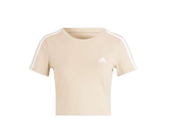 lacitesport.com - Adidas 3 Stripe Bady T-shirt Femme, Couleur: Beige, Taille: L