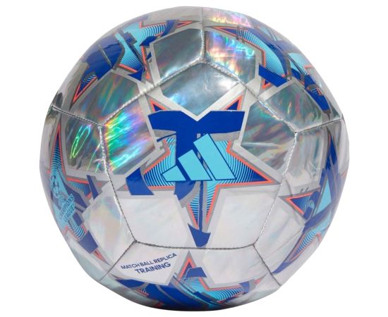 lacitesport.com - Adidas UEFA Champions League Training Foil Replica Ballon de foot, Couleur: Argent, Taille: 5