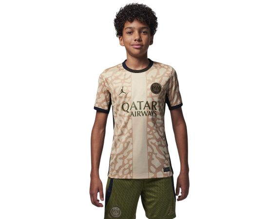 lacitesport.com - Nike Jordan PSG Maillot Fourth Stadium 23/24 Enfant, Couleur: Beige, Taille: S (enfant)