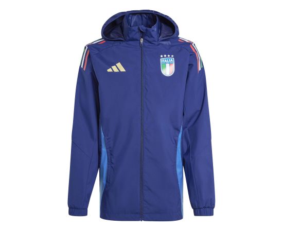 lacitesport.com - Adidas Italie Veste AW 24/25 Homme, Couleur: Bleu, Taille: S