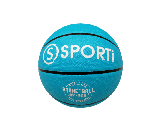 lacitesport.com - SPORTI BALLON DE BASKET CAOUTCHOUC, Couleur: Bleu, Taille: Taille 5