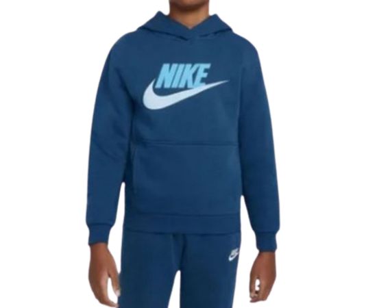 lacitesport.com - Nike Club Fleece Sweat à capuche Enfant, Couleur: Bleu, Taille: L (enfant)