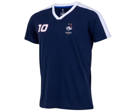 lacitesport.com - T-shirt FFF - Numéro 10 - Collection officielle Equipe de France de Football - Taille enfant garçon, Couleur: Bleu, Taille: 4 ans