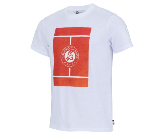 lacitesport.com - T-shirt Roland Garros - Collection officielle - Taille Homme, Couleur: Blanc, Taille: S