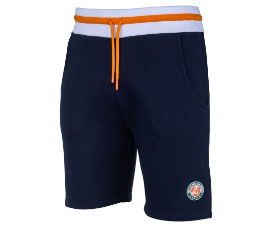 lacitesport.com - Short molleton Roland Garros - Collection officielle - Taille Homme, Couleur: Bleu, Taille: S