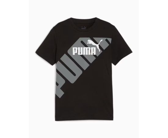 lacitesport.com - Puma Power T-shirt Enfant, Couleur: Noir, Taille: 8 ans (EU128)