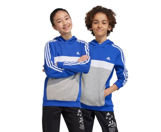 lacitesport.com - Adidas Tiberio Sweat à capuche Enfant, Couleur: Bleu, Taille: 11/12 ans