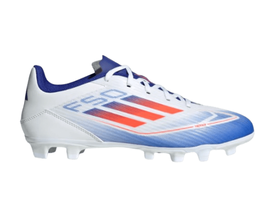 lacitesport.com - Adidas F50 Club FG Chaussures de foot Adulte, Couleur: Blanc, Taille: 41 1/3