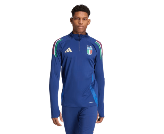 lacitesport.com - Adidas Italie Haut d'entraînement 2024 Homme, Couleur: Bleu, Taille: M