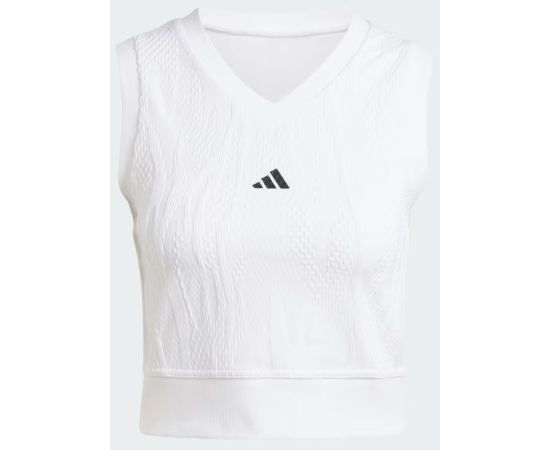 lacitesport.com - Adidas Pro Wimbledon Croq Top Femme, Couleur: Blanc, Taille: XS