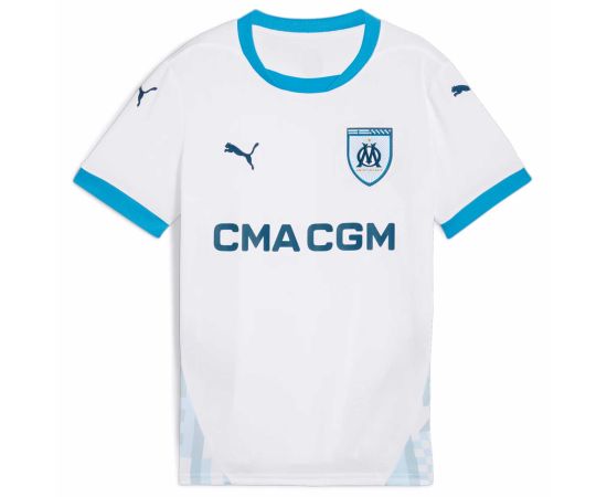 lacitesport.com - Puma OM Maillot Domicile 24/25 Homme, Couleur: Blanc, Taille: M