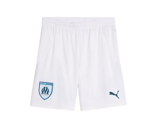 lacitesport.com - Puma OM Short Domicile 24/25 Homme, Couleur: Blanc, Taille: L