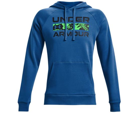 lacitesport.com - Under Armour Rival Fleece Signature Sweat Homme, Couleur: Bleu, Taille: XXL