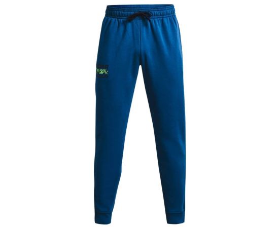lacitesport.com - Under Armour Rival Fleece Signature Pantalon Homme, Couleur: Bleu, Taille: M