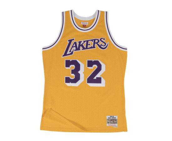 lacitesport.com - Mitchell&Ness NBA Magic Johnson Los Angeles Lakers Swingman 8485 Maillot de basket Adulte, Taille: S