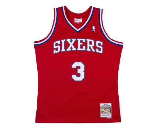 lacitesport.com - Mitchell & Ness NBA Allen Iverson Philadelphia 76ers Swingman Maillot de basket Adulte, Taille: S