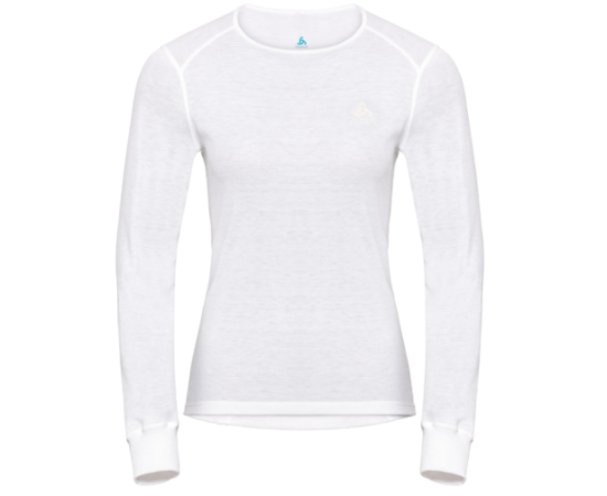 lacitesport.com - Odlo TS ML Sous Pull Femme, Couleur: Blanc, Taille: L