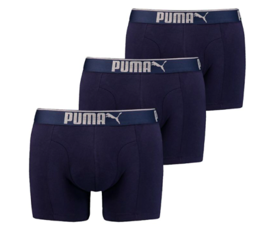 lacitesport.com - Puma Premium Suede Cotton 3P - Boxer, Couleur: Bleu Marine, Taille: S