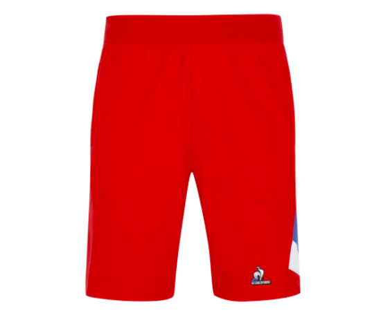 lacitesport.com - Le Coq Sportif Tricolore Slim N°1 Short Homme, Couleur: Rouge, Taille: XS