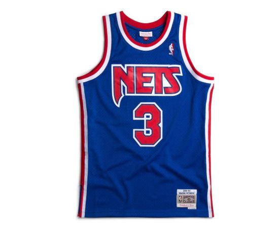 lacitesport.com - Mitchell&Ness Drazen Petrovic Brooklyn Nets Swingman Maillot de basket Adulte, Taille: S