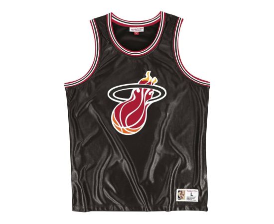 lacitesport.com - Mitchell&Ness NBA Dazzle Miami Heat Maillot de basket Adulte, Taille: XS