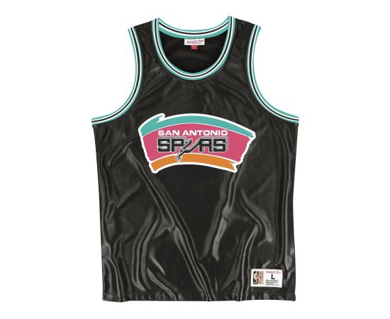 lacitesport.com - Mitchell&Ness NBA Dazzle San Antonio Spurs Maillot de basket Adulte, Taille: XS
