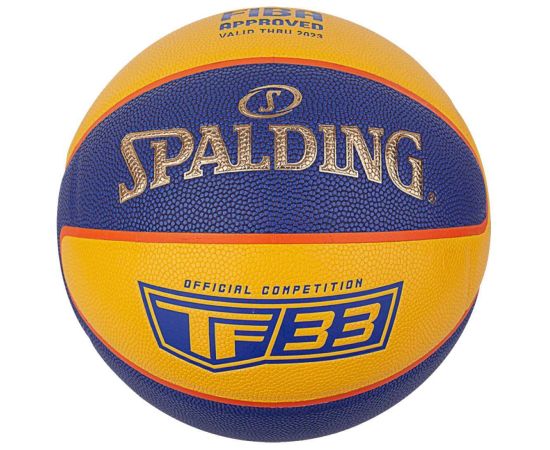 lacitesport.com - Spalding TF33 Official Ballon de basket, Couleur: Jaune, Taille: 6