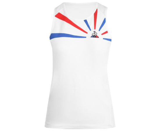 lacitesport.com - Le Coq Sportif Athlète 20 N°1 T-shirt de tennis Femme, Couleur: Blanc, Taille: L