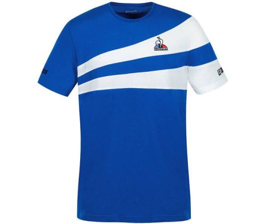 lacitesport.com - Le Coq Sportif N°1 US OPEN T-shirt de tennis Homme, Couleur: Bleu, Taille: S
